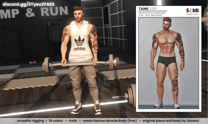 Male Tank Top (Muscle Body)