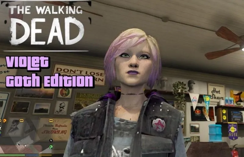 Violet (TWD Final Season) Goth Edition [Add-On Ped]