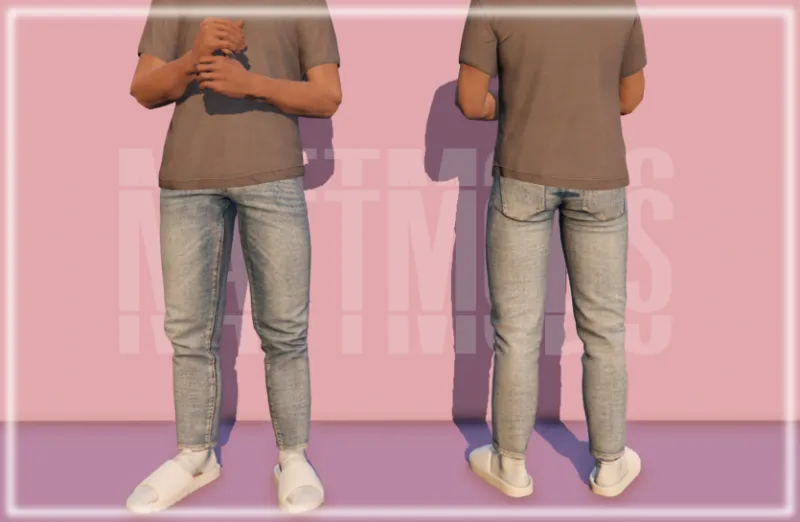 Skinny straight jeans for MP Male