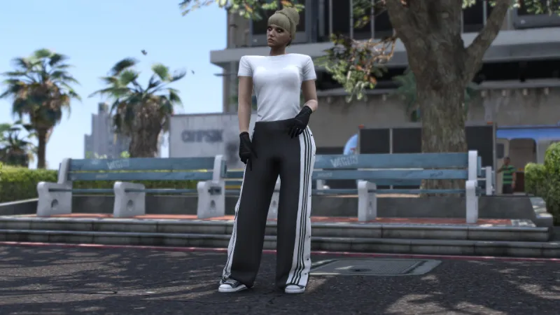 Adidas Buttoned Tracksuit Pants [MP Female]