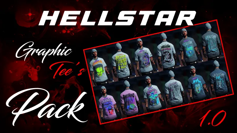 HellStar Graphic Tee's Pack For MP Males