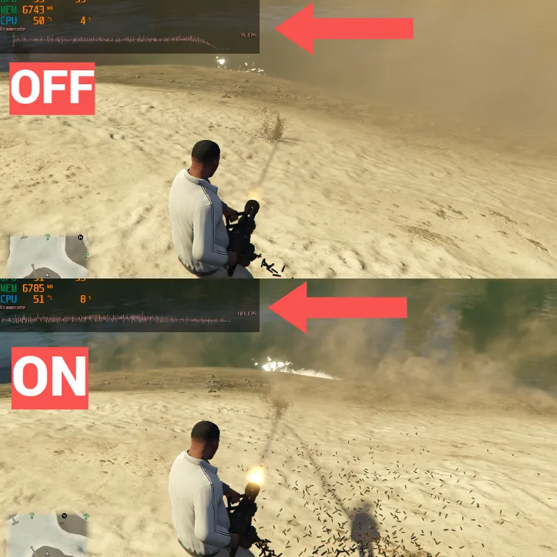 Dust lag fix