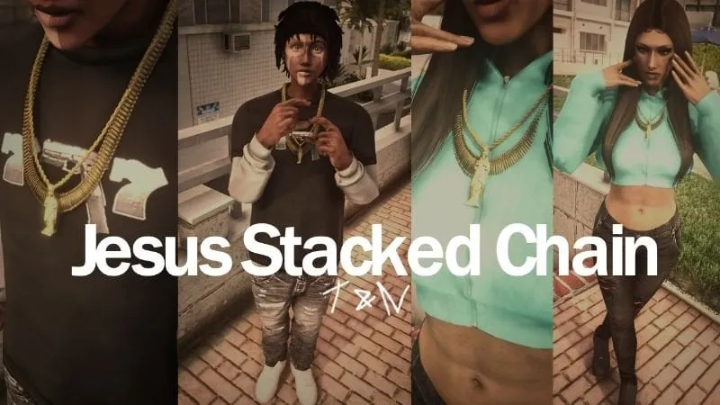 Jesus Stacked Chain | MP Male / Female