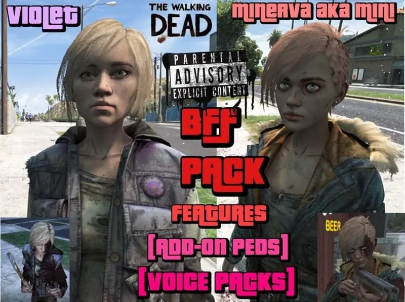 Violet & Minerva (TWD Final Season) [Addon-On Ped] + [Voice Pack]