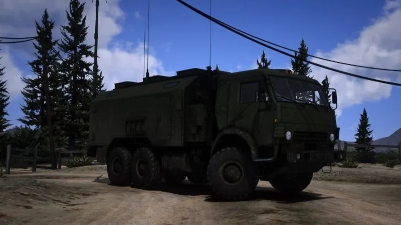 9S552 Mobile Command Post Kamaz [Add-On | LODs]