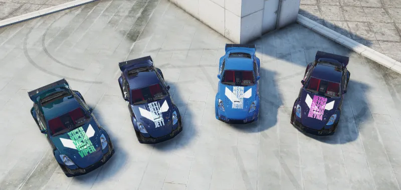 Veilside Nissan 350z - Valorant liveries pack (4 changes)