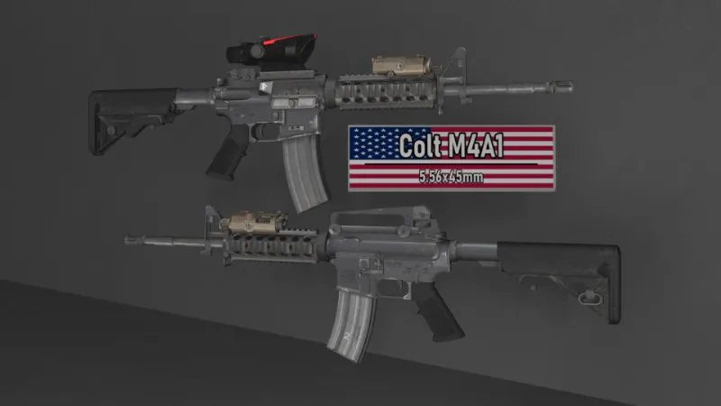 Colt M4A1 [Animated, 4 Versions]